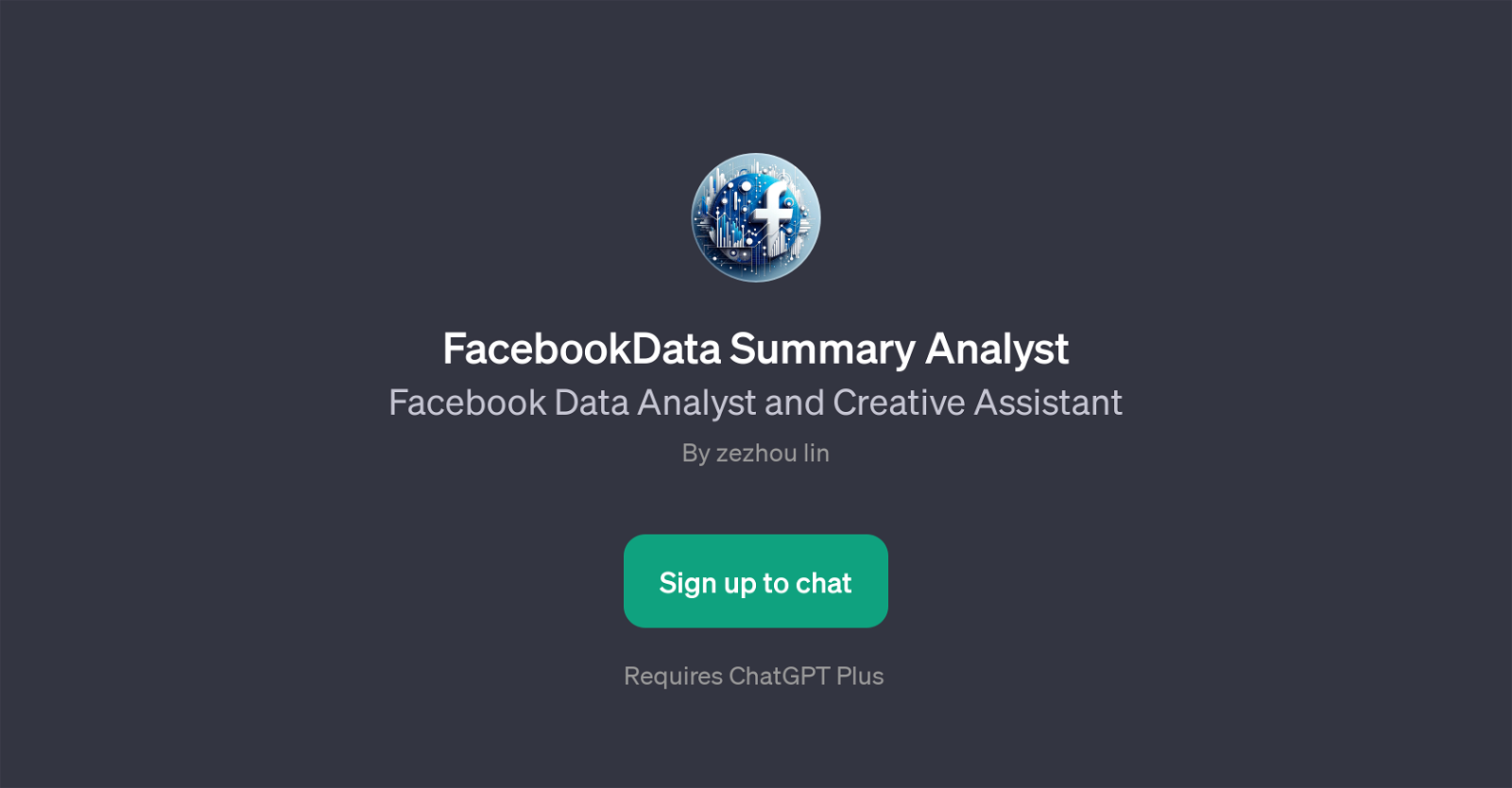 FacebookData Summary Analyst website