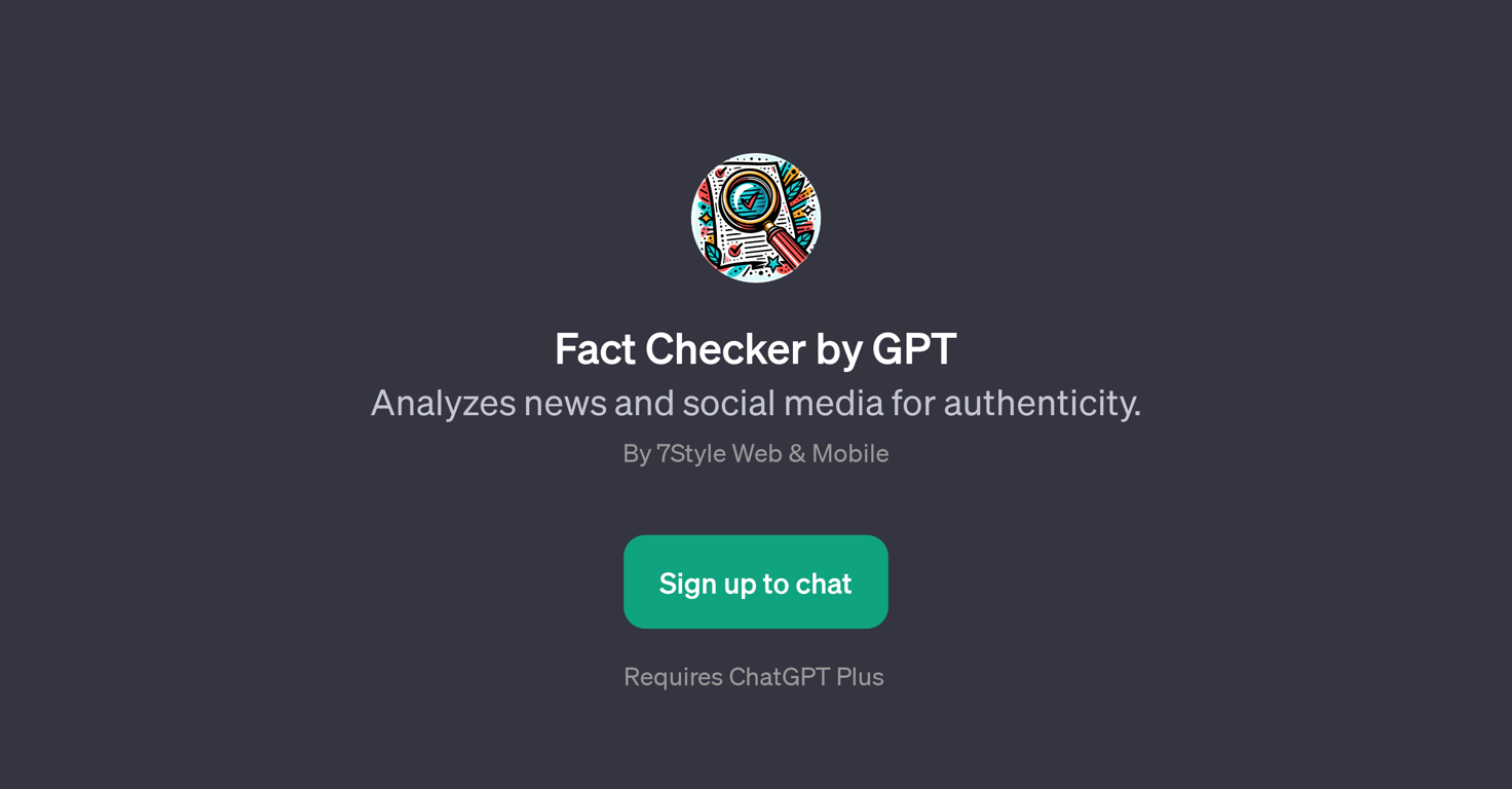 Fact Checker by GPT website