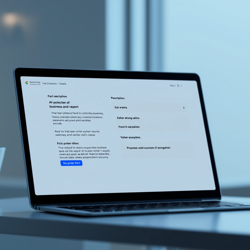 Fact checker of business claims and report website