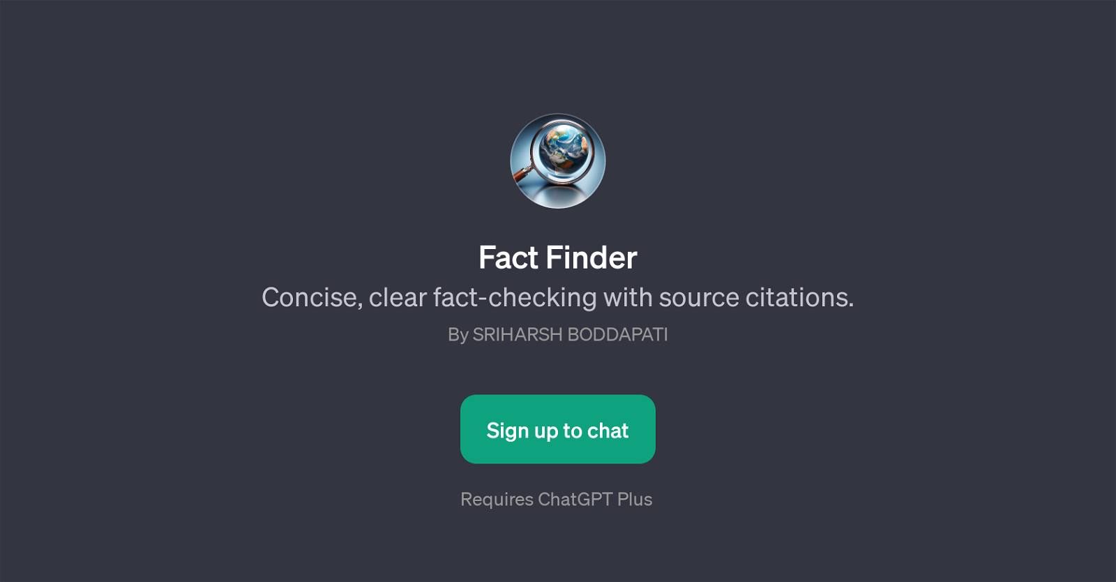 Fact Finder website