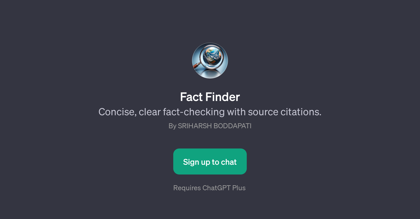 Fact Finder website