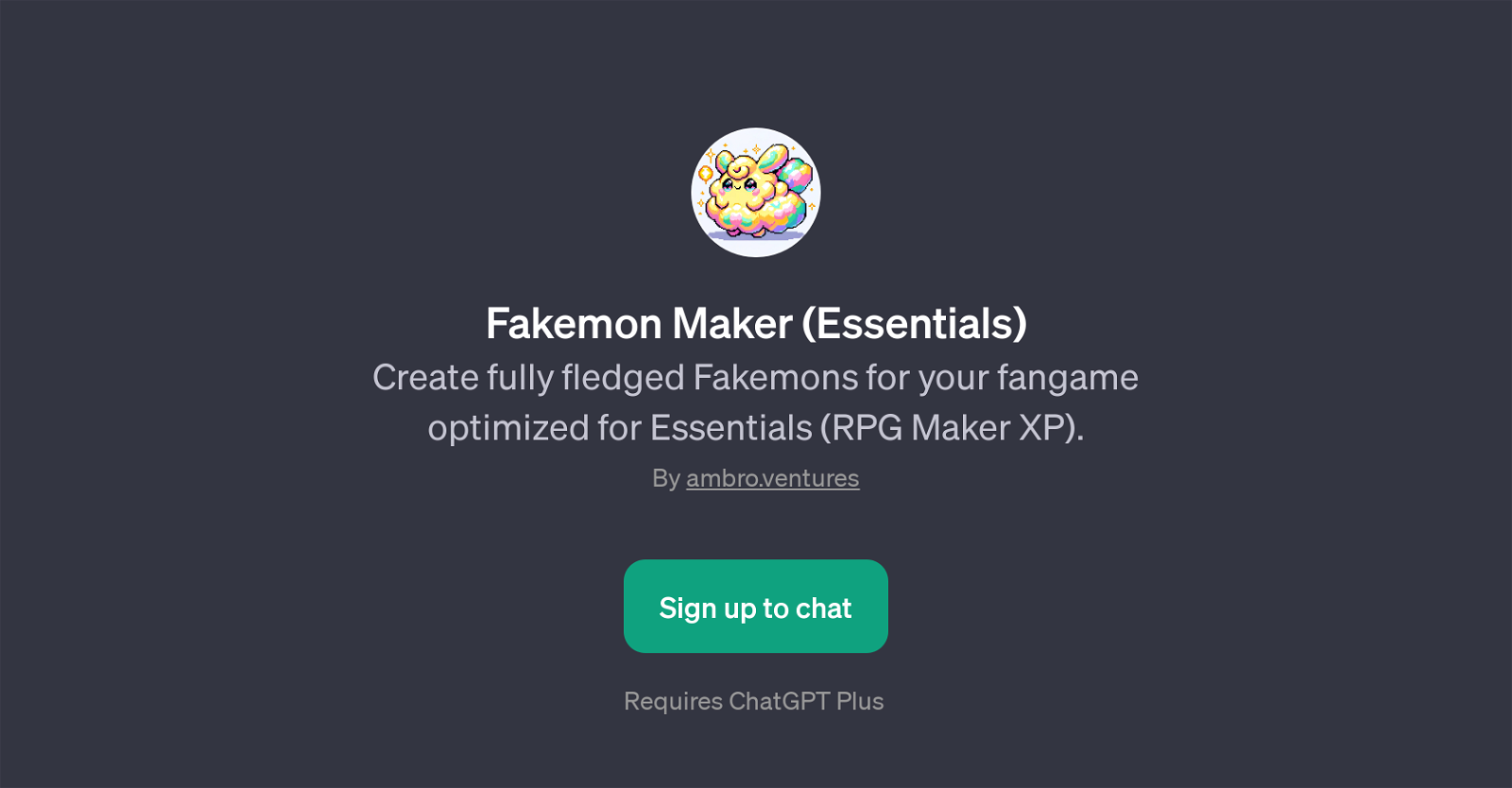 Fakemon Maker (Essentials) website