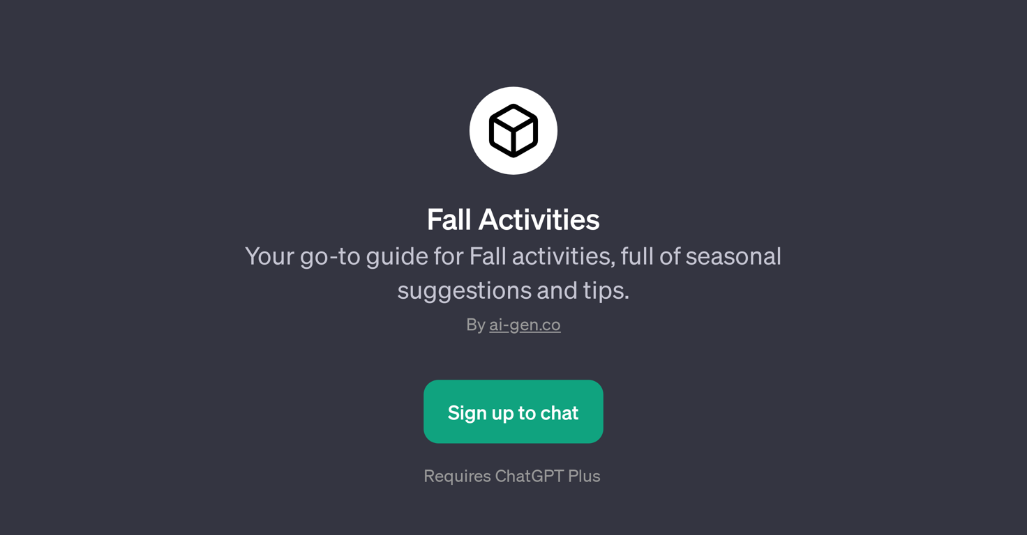 Fall Activities website