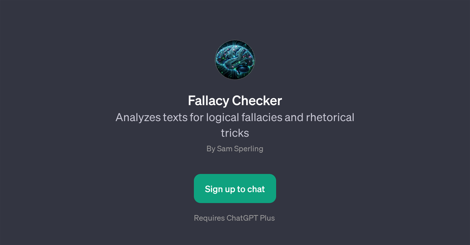 Fallacy Checker website