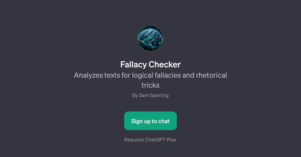 Fallacy Checker website