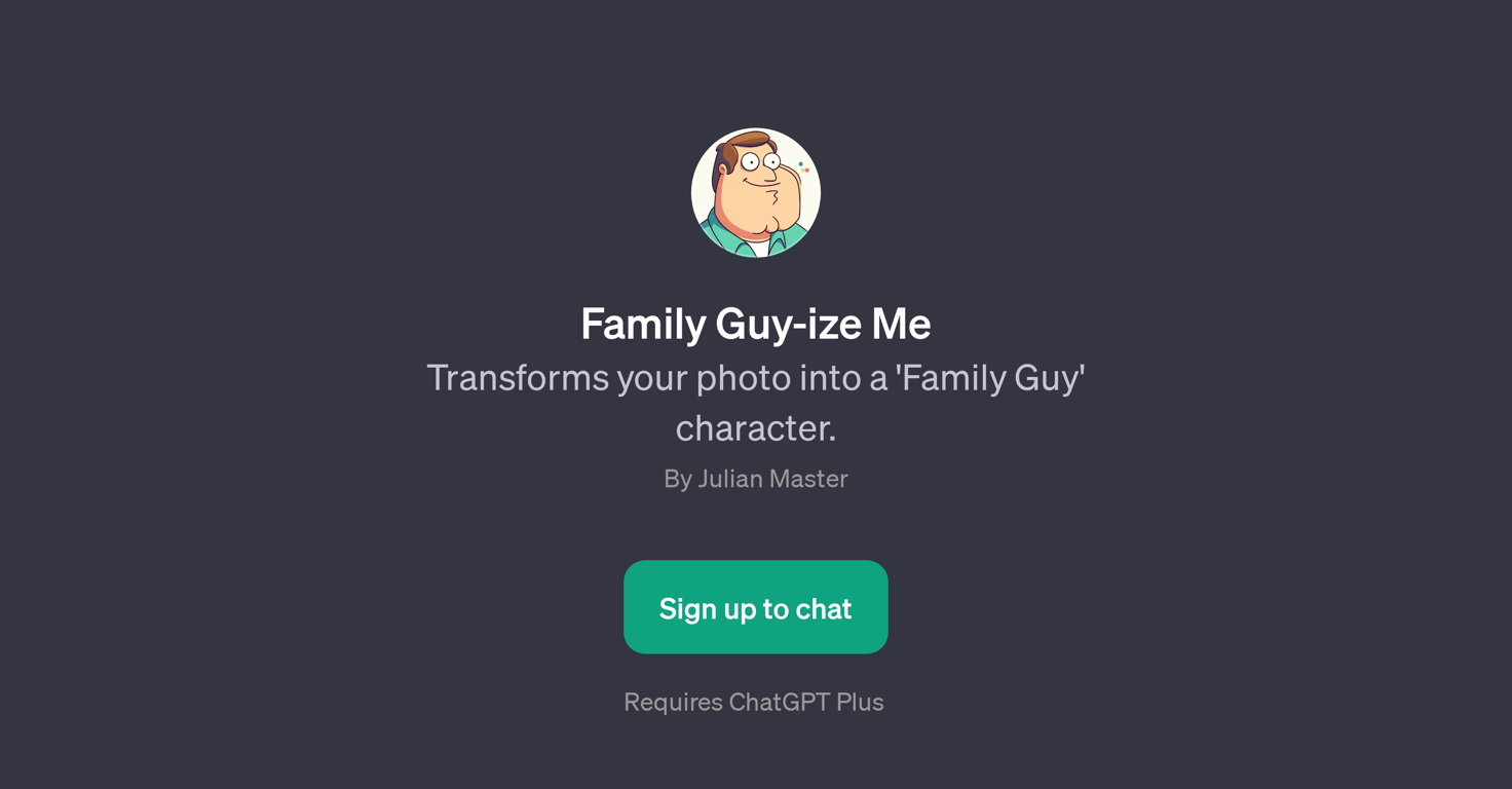 Family Guy-ize Me website