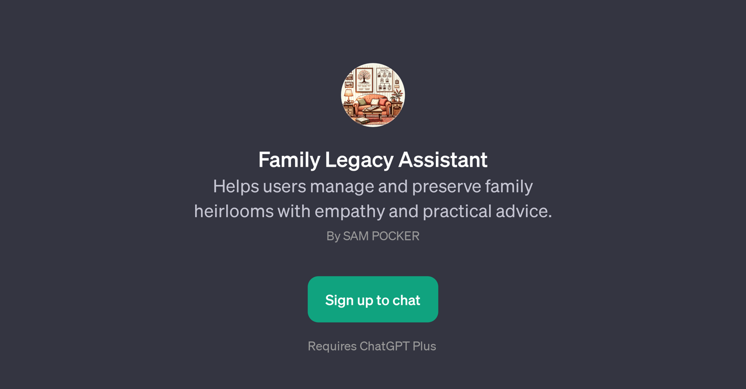 Family Legacy Assistant website