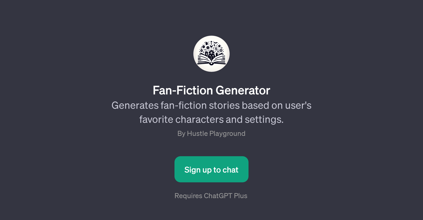 Fan-Fiction Generator website