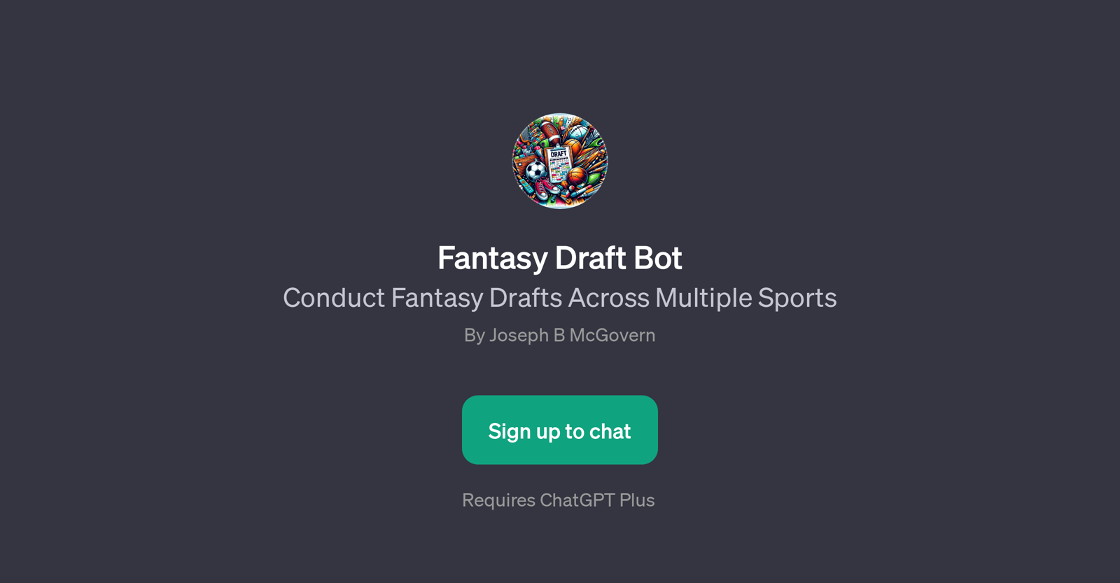 Fantasy Draft Bot website