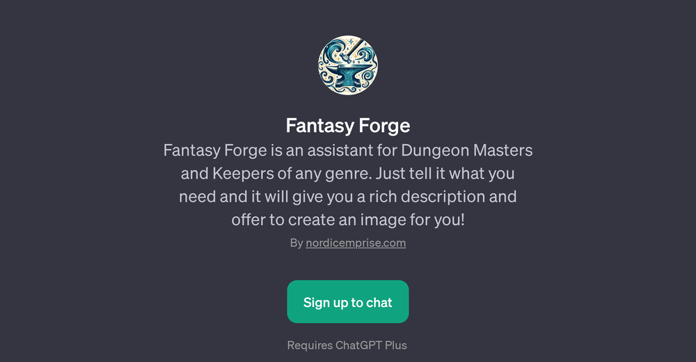 Fantasy Forge website