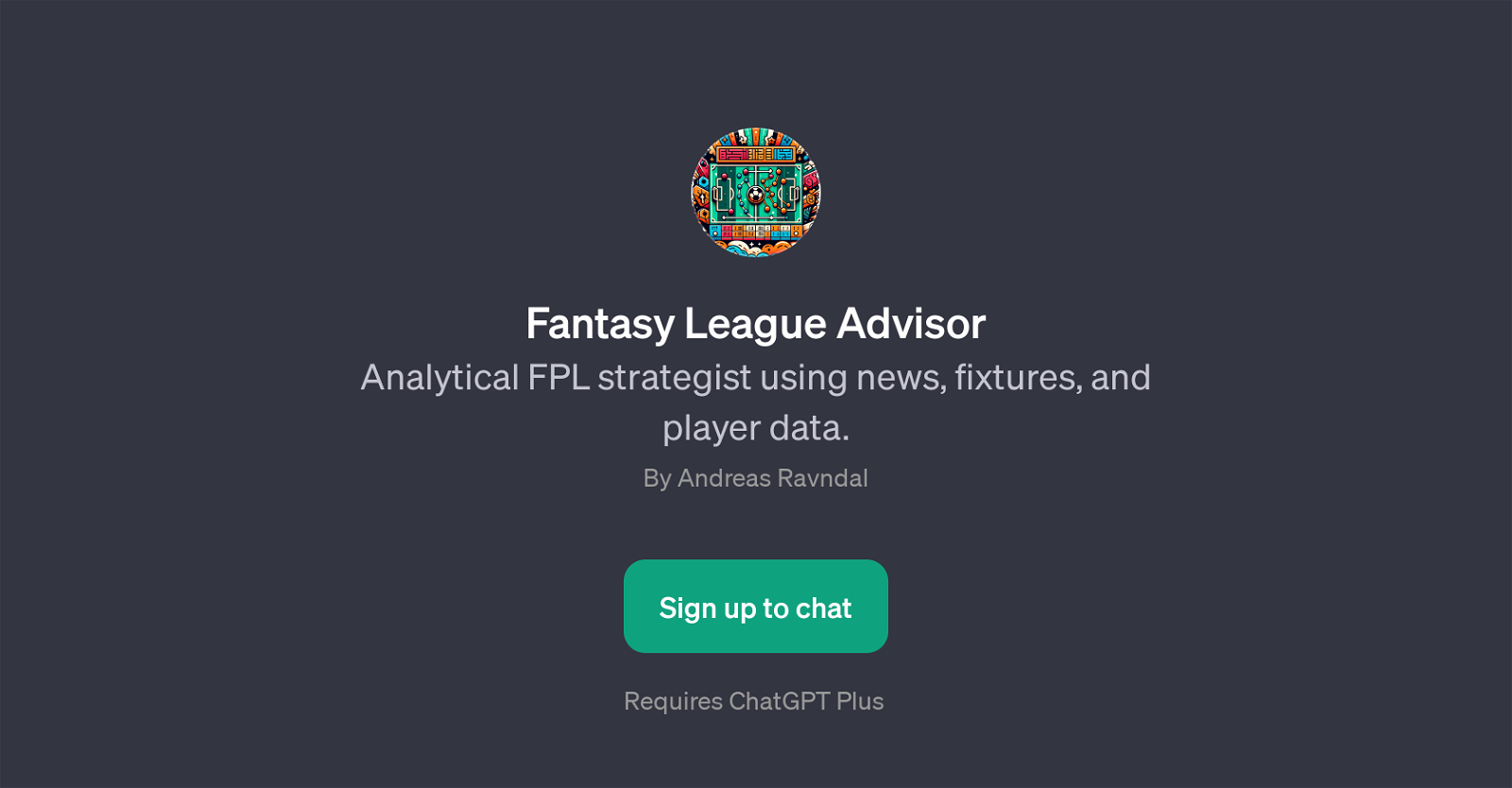 Fantasy League Advisor website