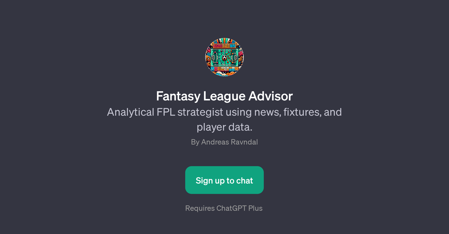 Fantasy League Advisor website