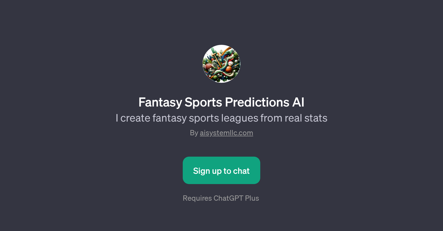Fantasy Sports Predictions AI website