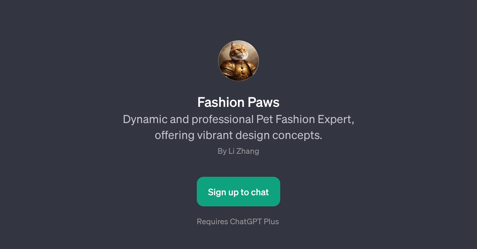 Fashion Paws website