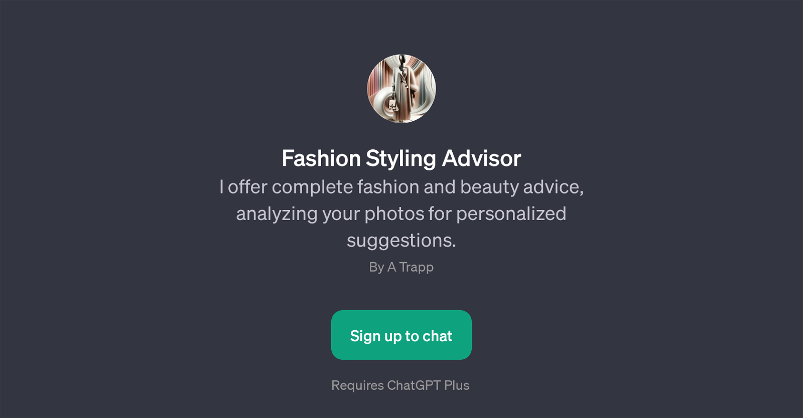 Fashion Styling Advisor website
