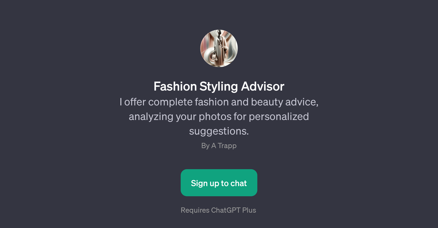 Fashion Styling Advisor website