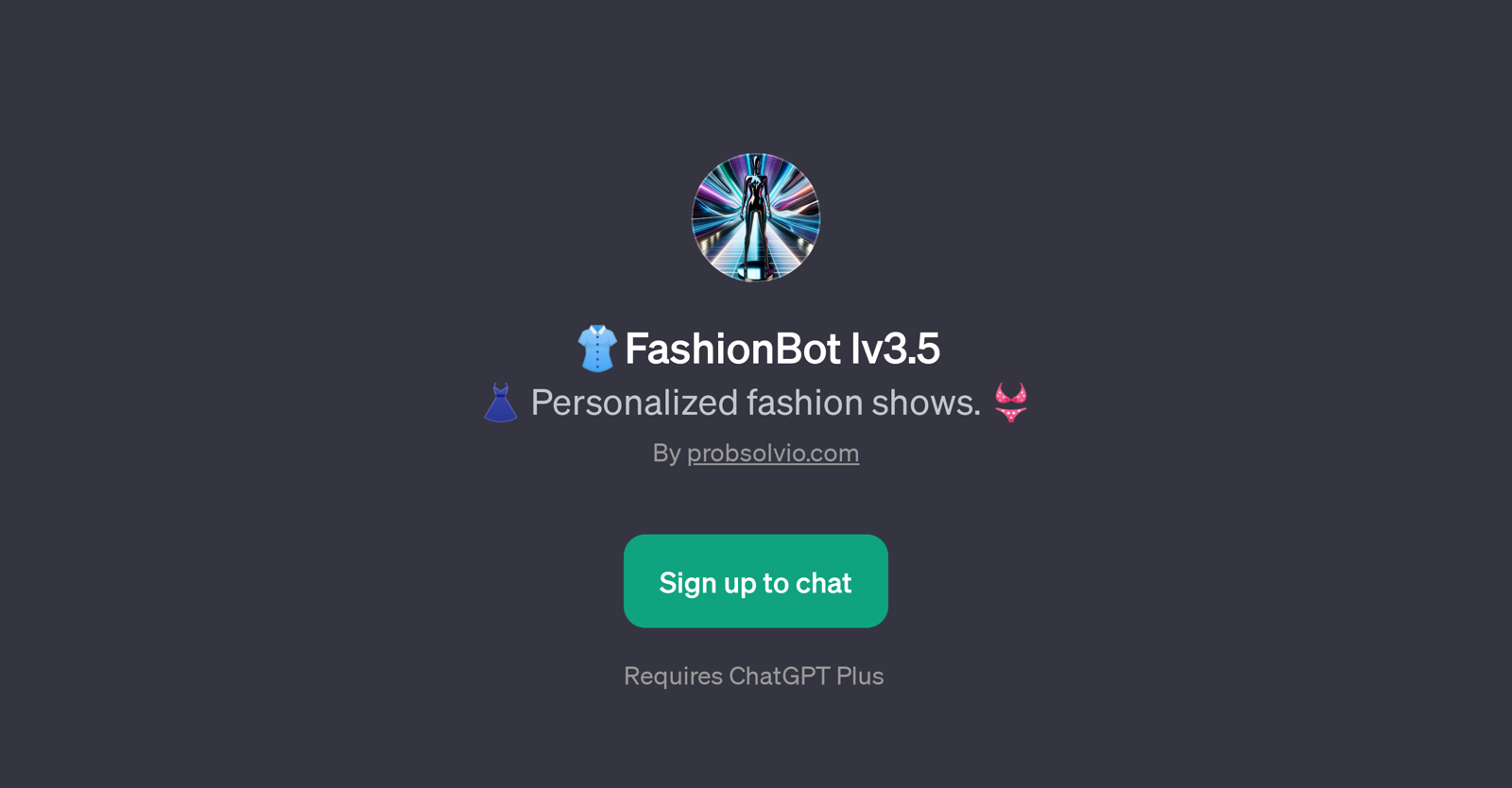 FashionBot lv3.5 website