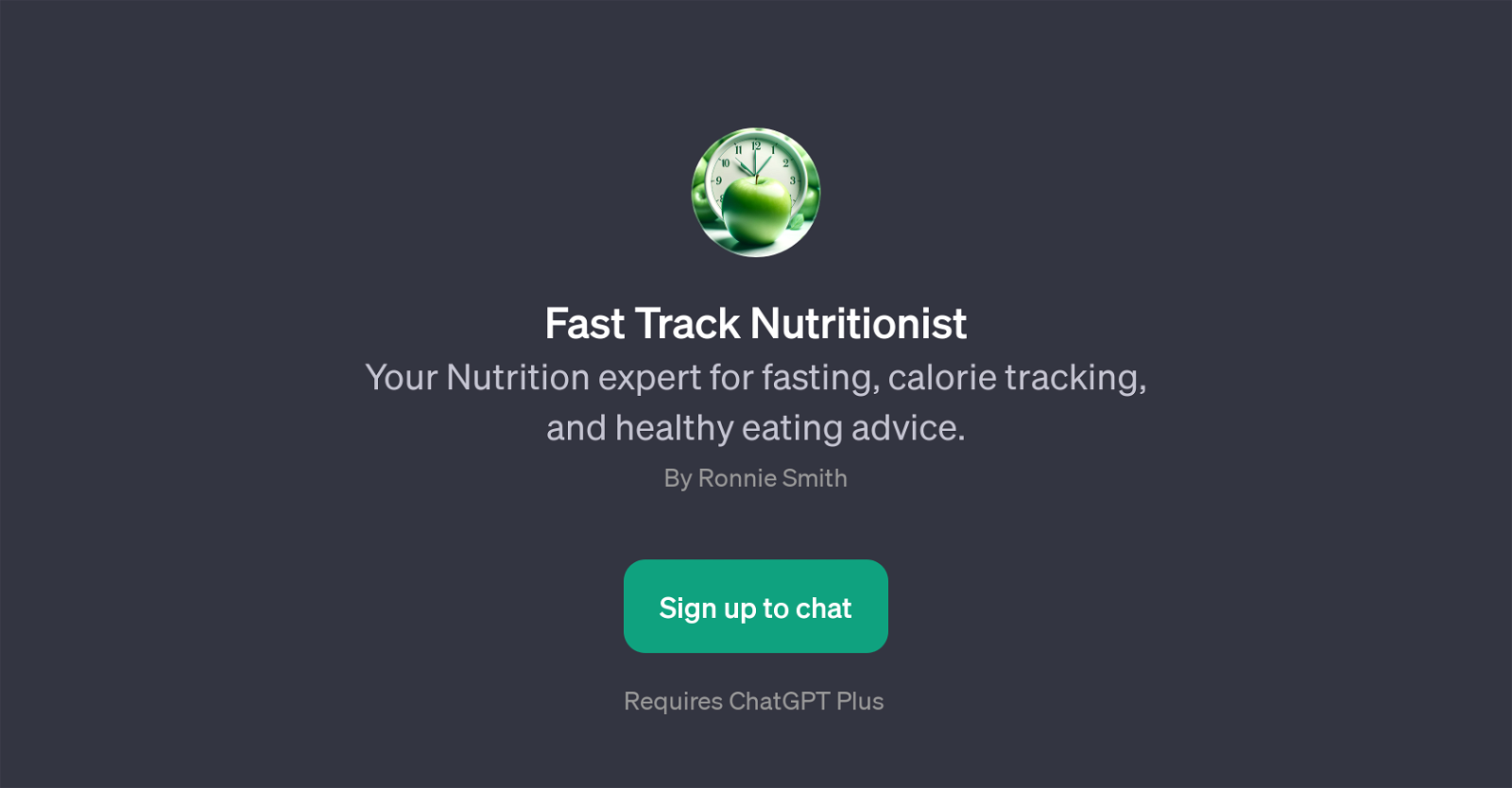 Fast Track Nutritionist website