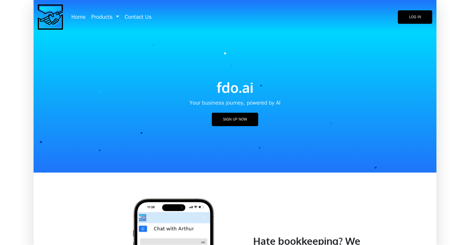 FDO AI website