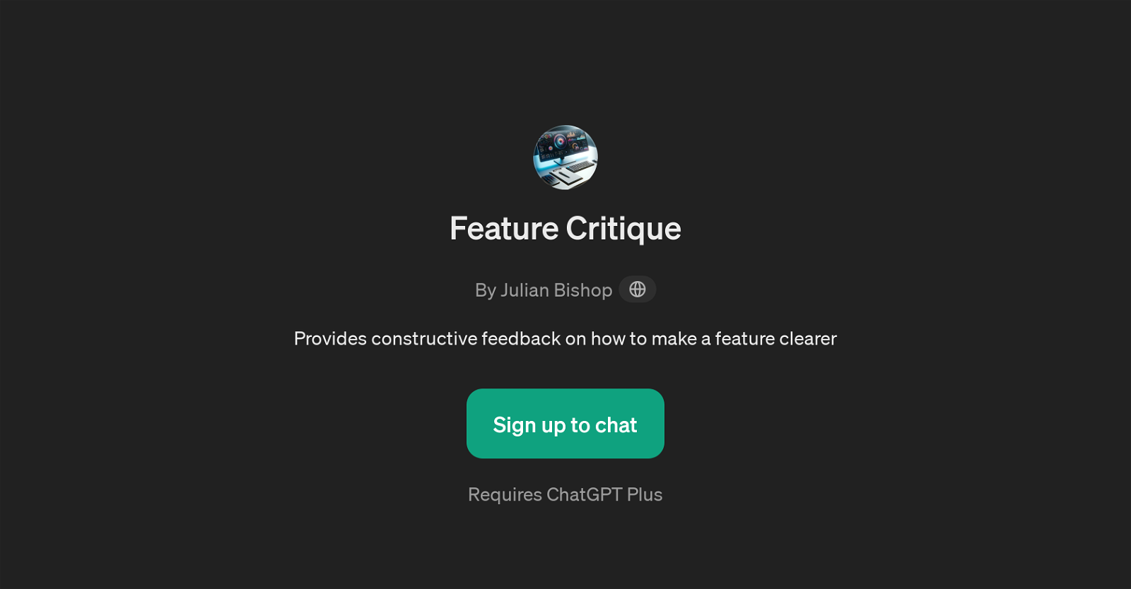Feature Critique website