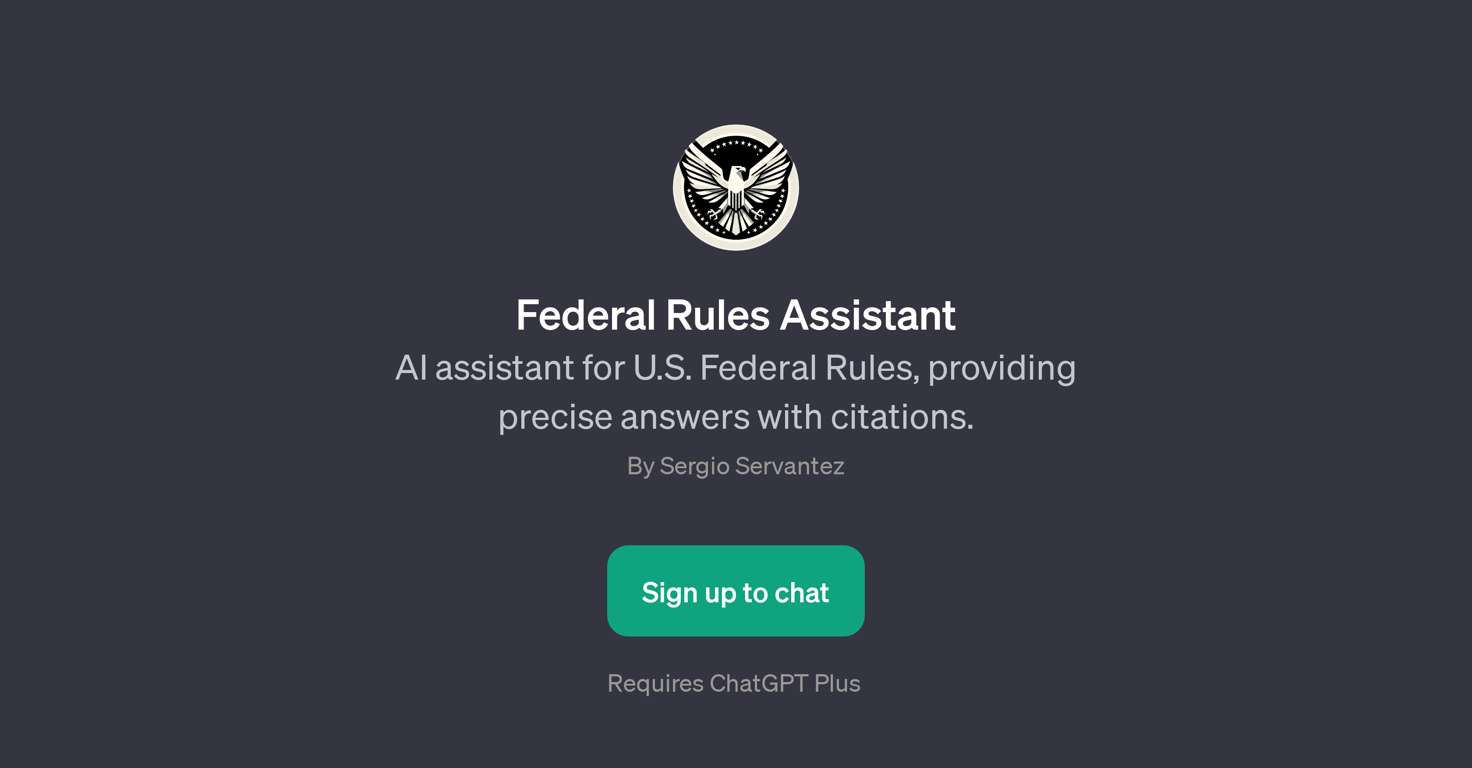 Federal Rules Assistant website