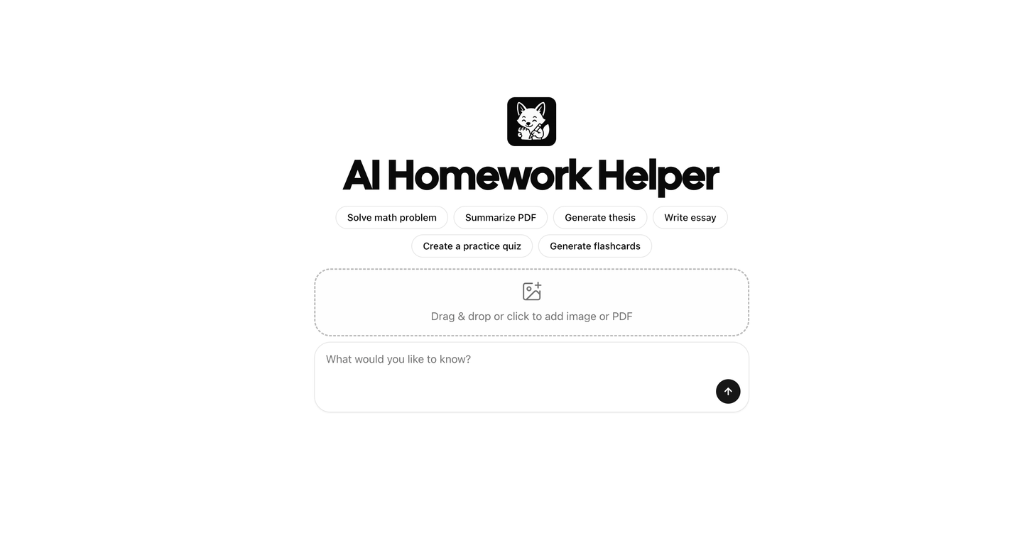 Feen AI - Homework Helper website
