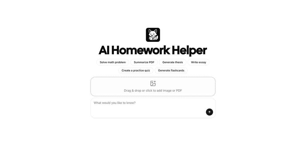 Feen AI - Homework Helper website