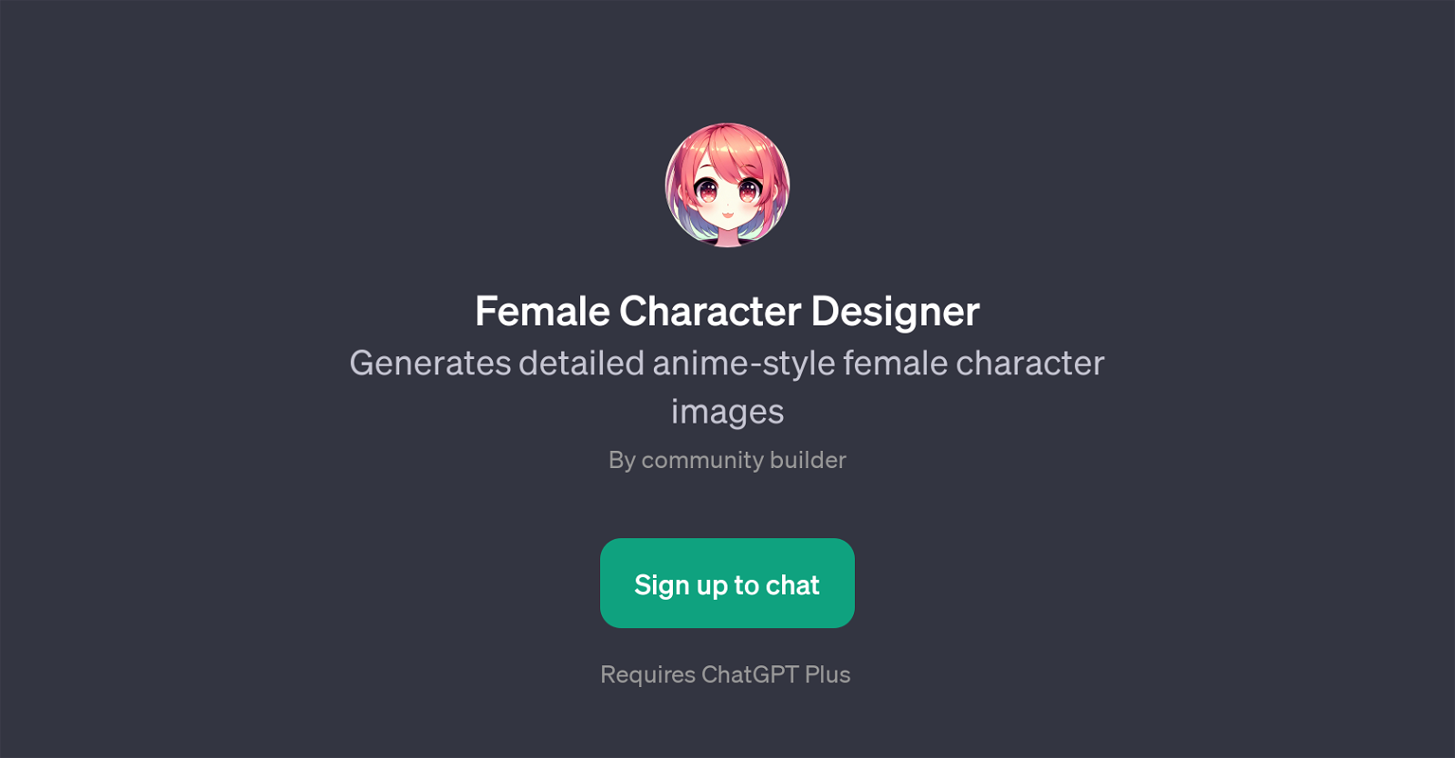 Female Character Designer website