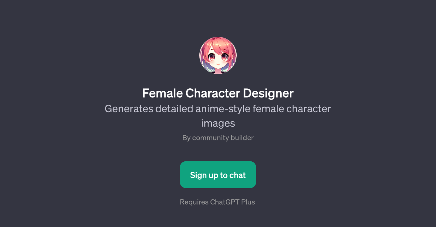 Female Character Designer website