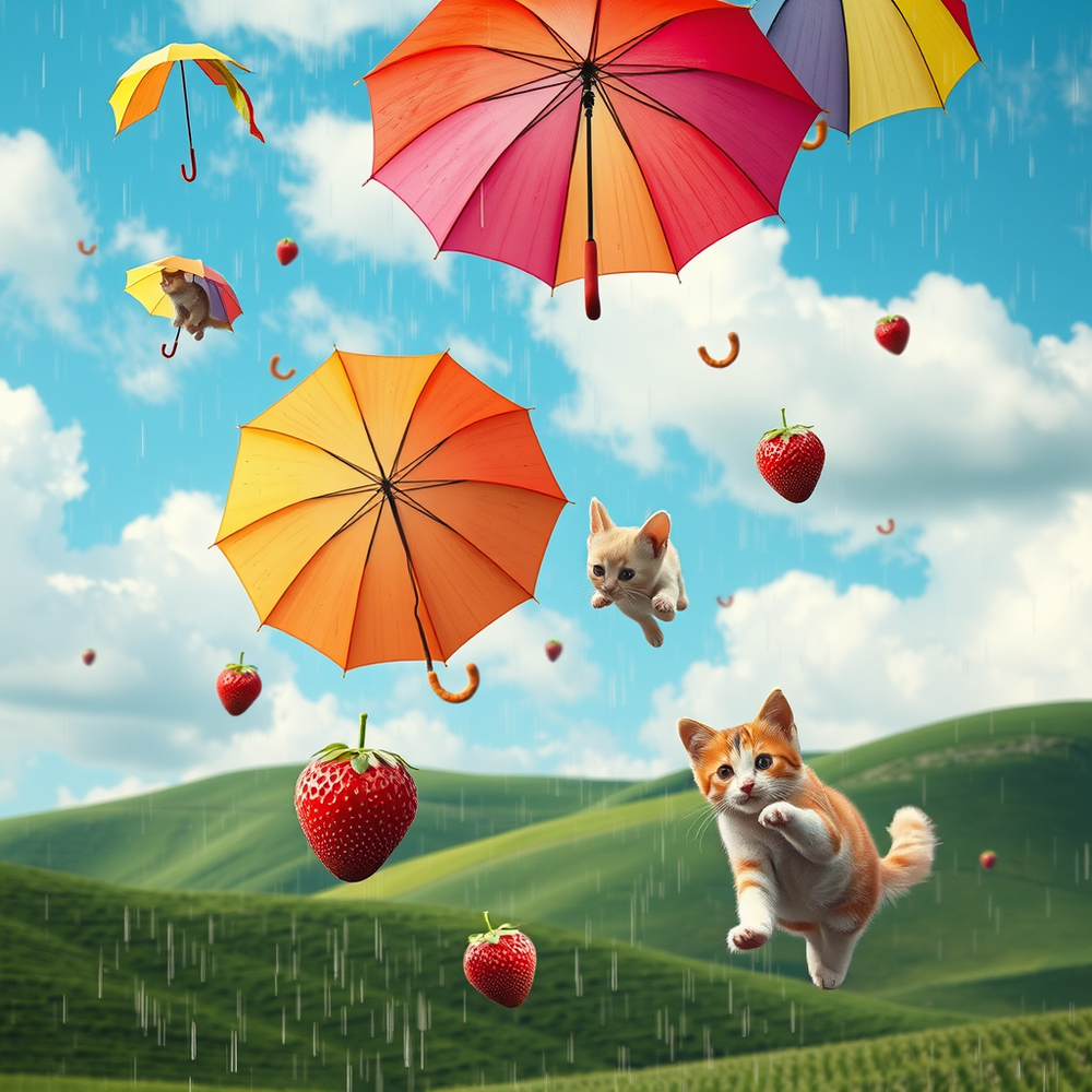 Raining random things from the sky website