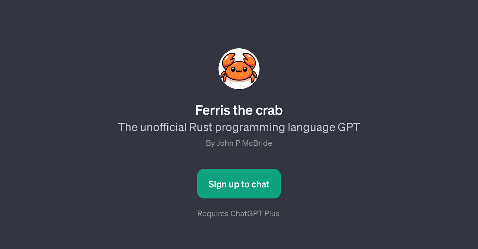 Ferris the Crab website