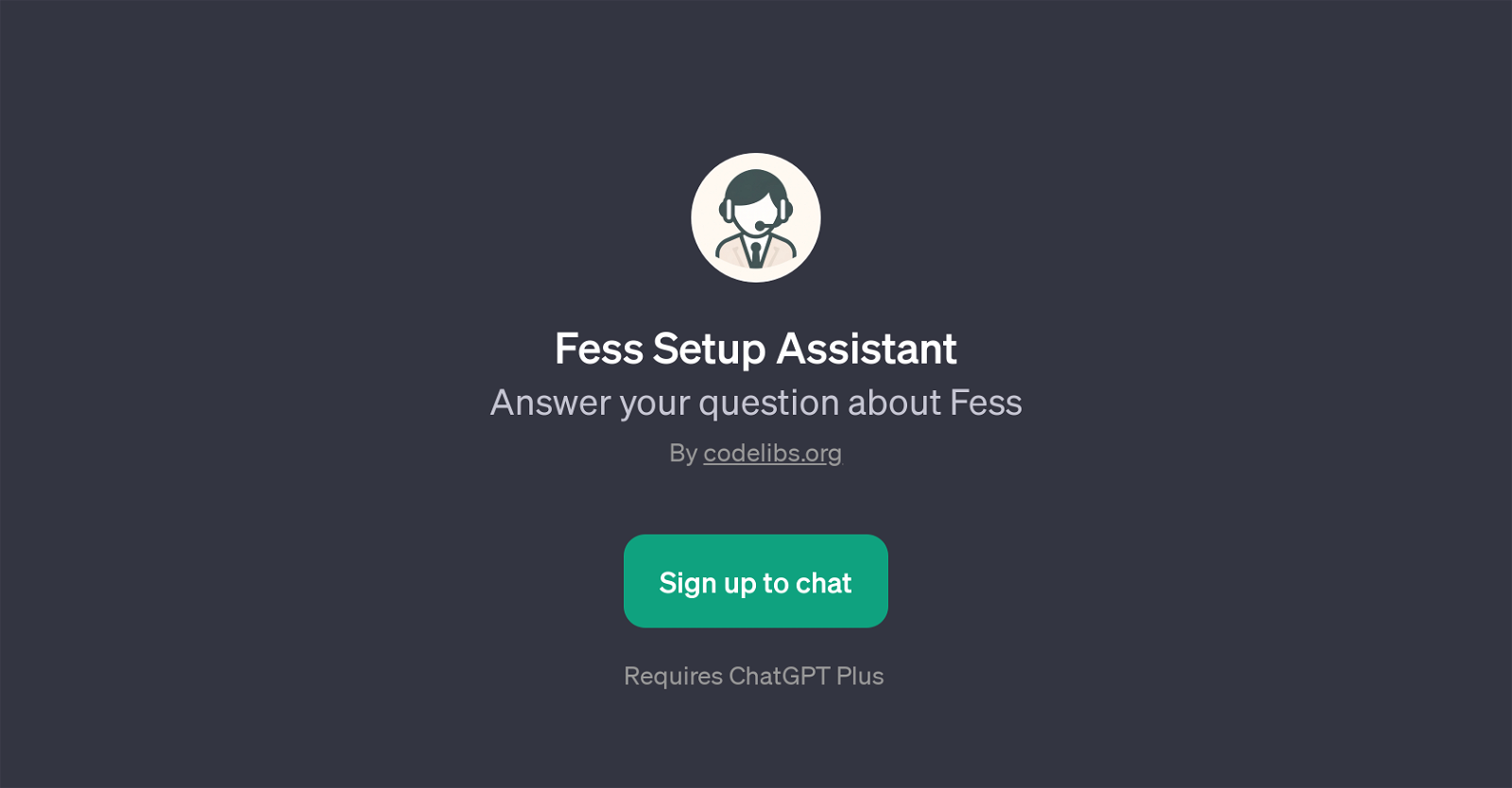 Fess Setup Assistant website