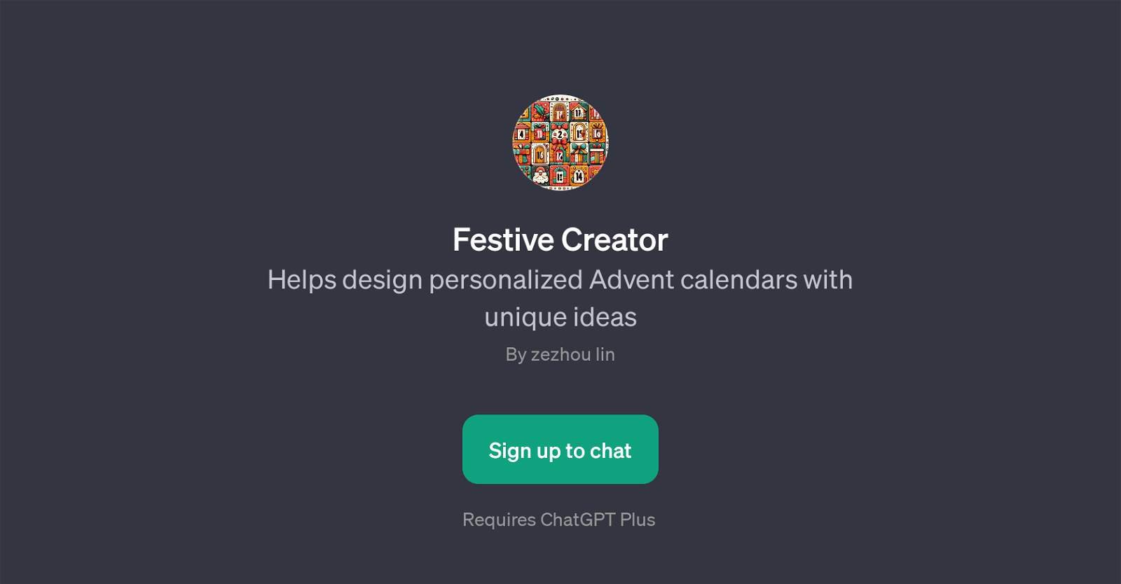 Festive Creator website