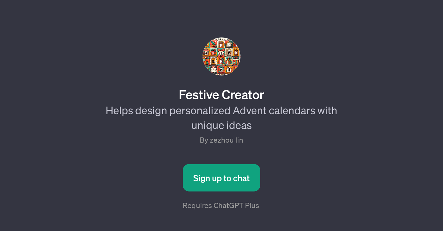 Festive Creator website