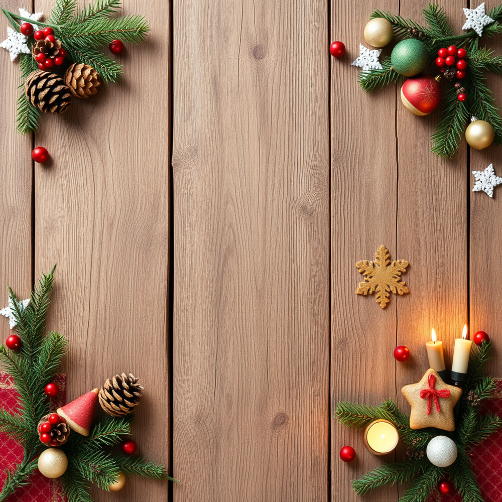 festive poster (rustic wood) website