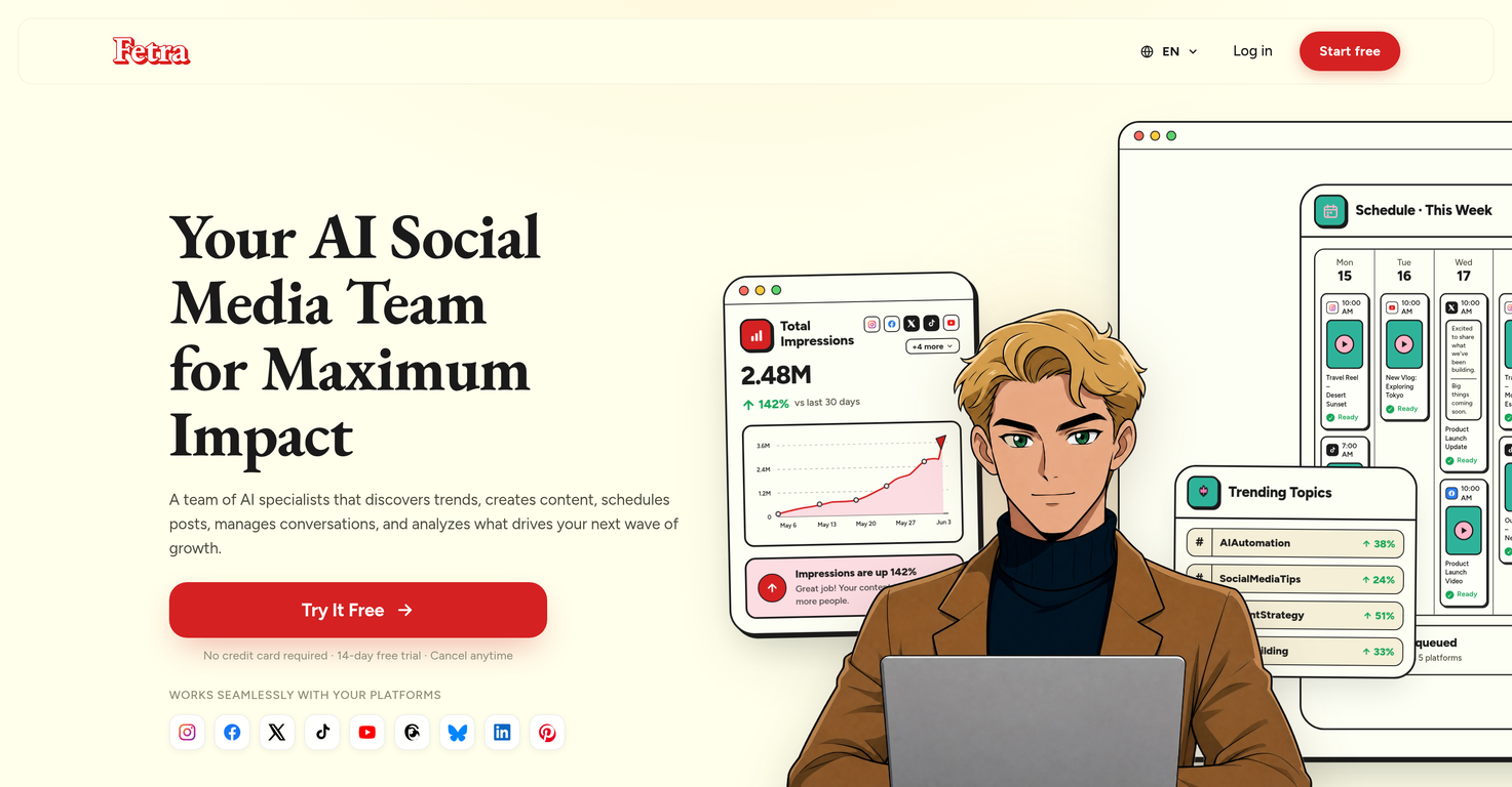 Fetra AI website