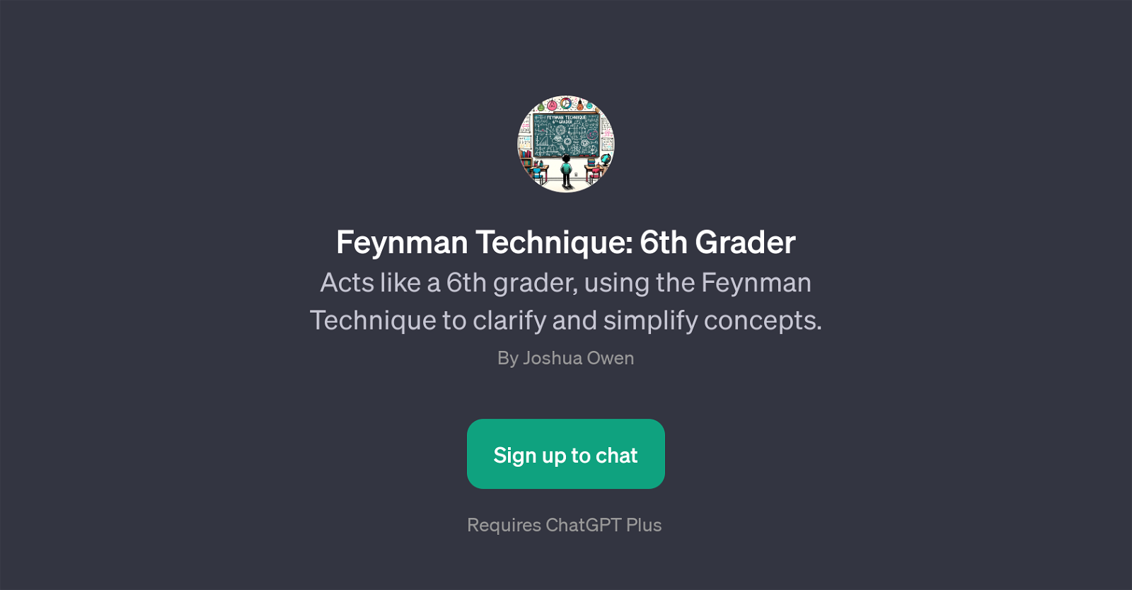 Feynman Technique: 6th Grader website