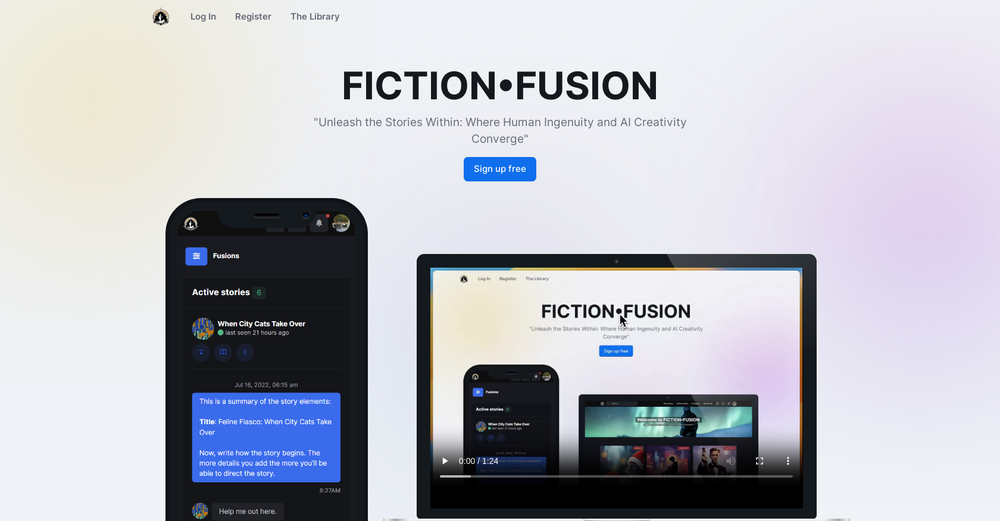 Fiction Fusion website