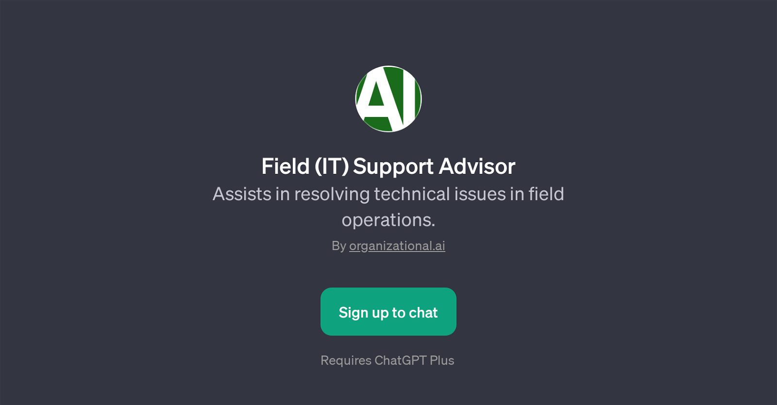 Field (IT) Support Advisor website