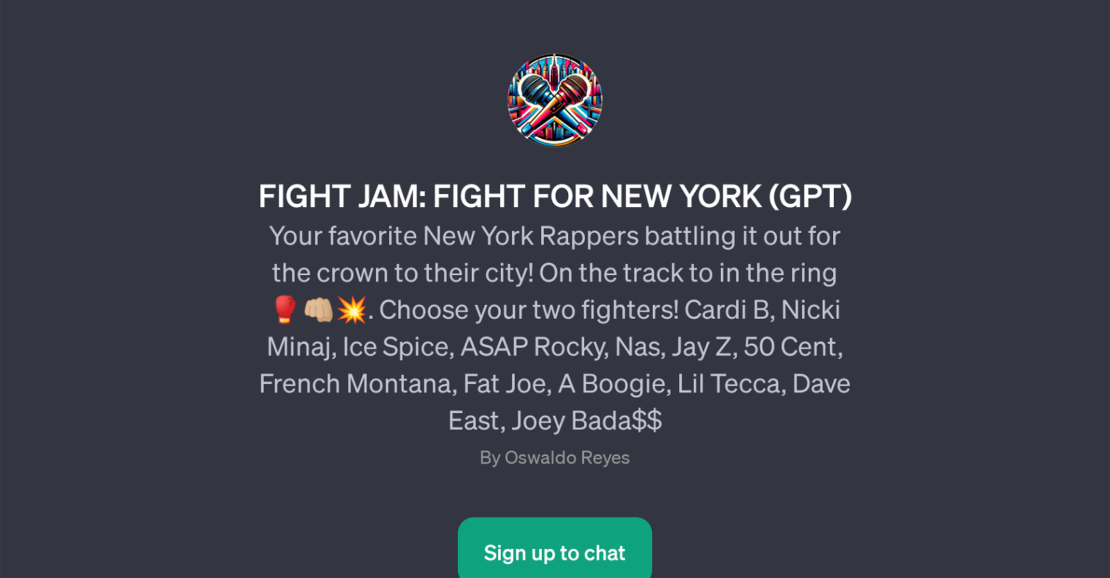 FIGHT JAM: FIGHT FOR NEW YORK (GPT) website