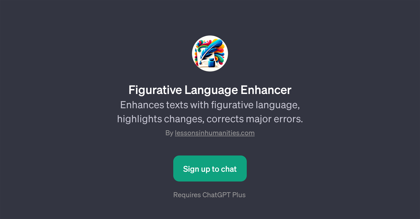Figurative Language Enhancer website