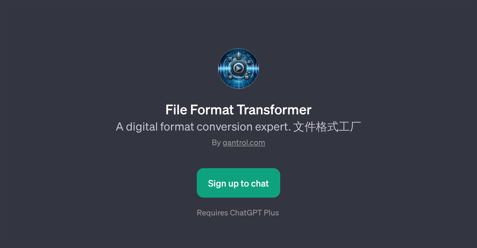 File Format Transformer website