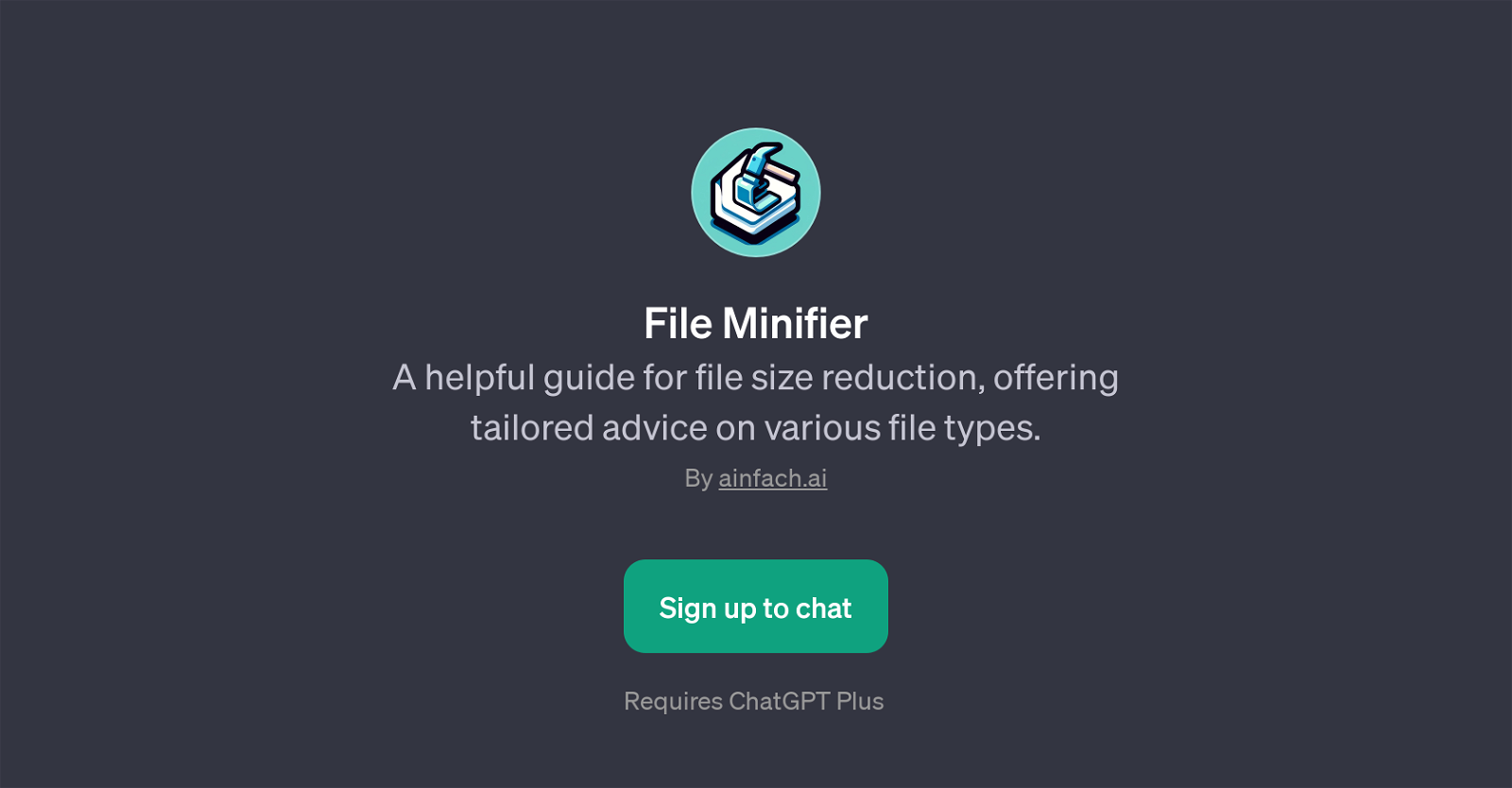 File Minifier website