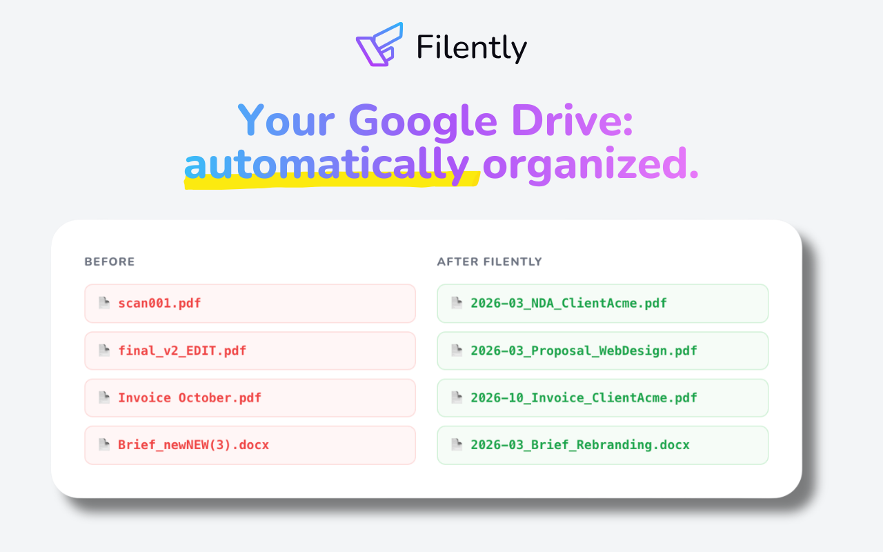 Filently - AI Tool For File management