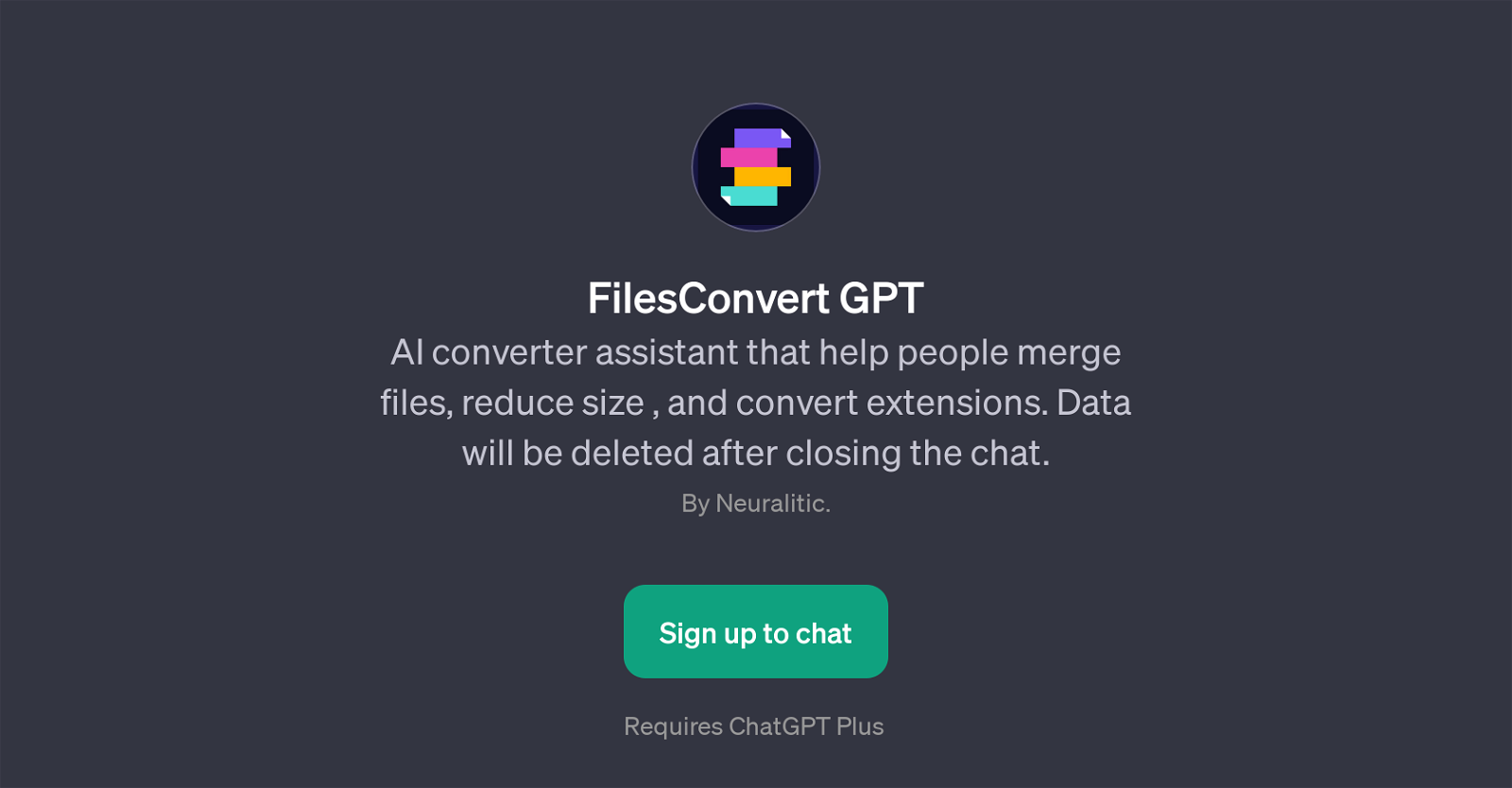 FilesConvert GPT website