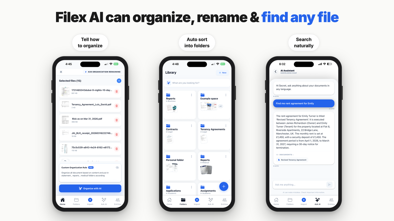 Filex AI website