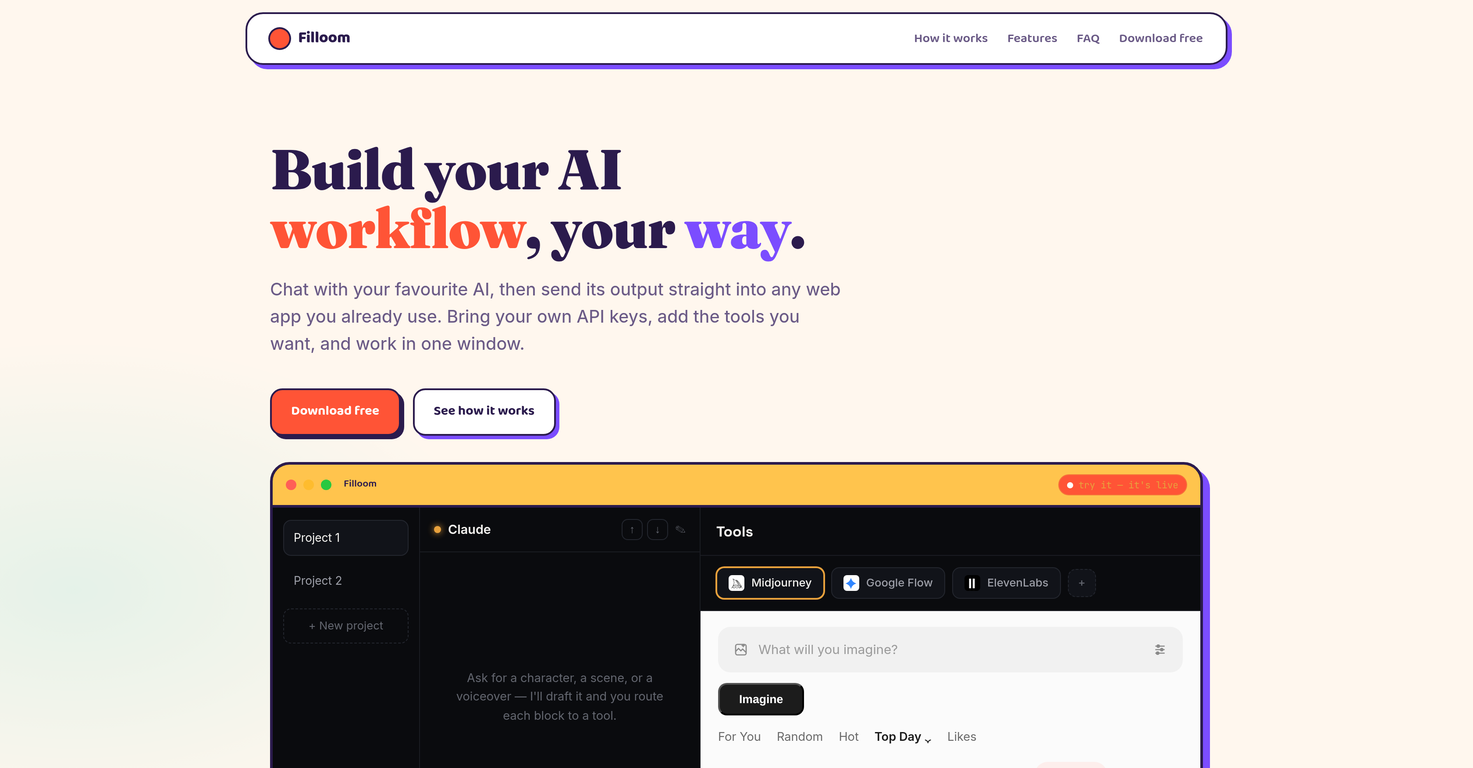 Filloom website