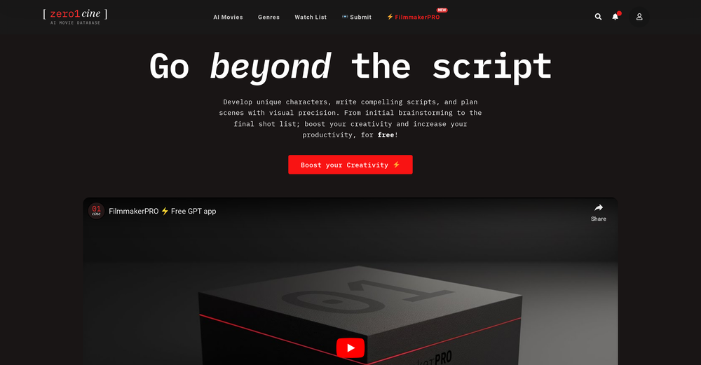 FilmmakerPRO website