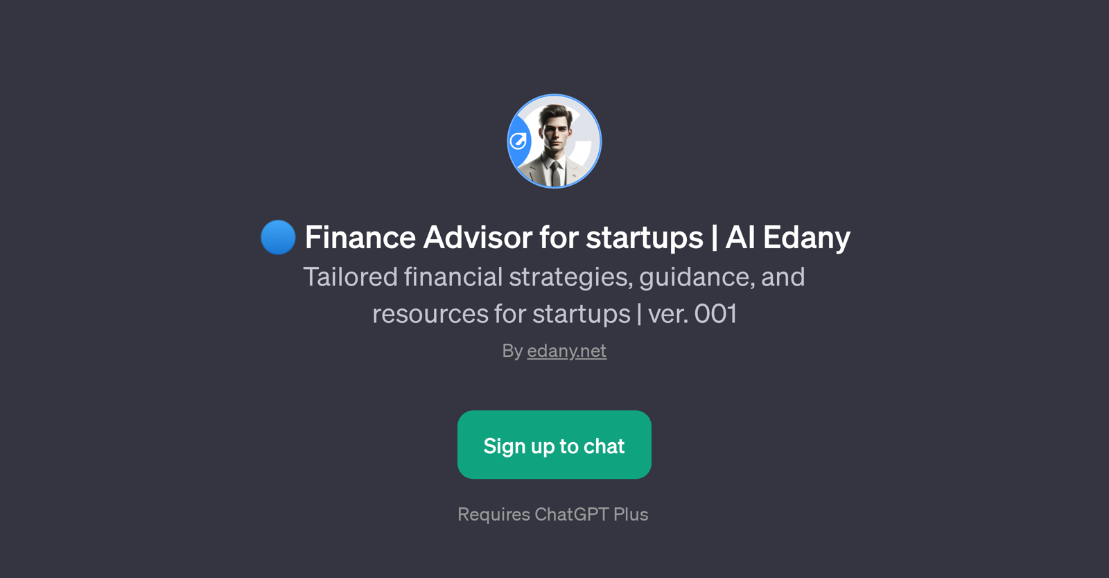 Finance Advisor for startups | AI Edany website
