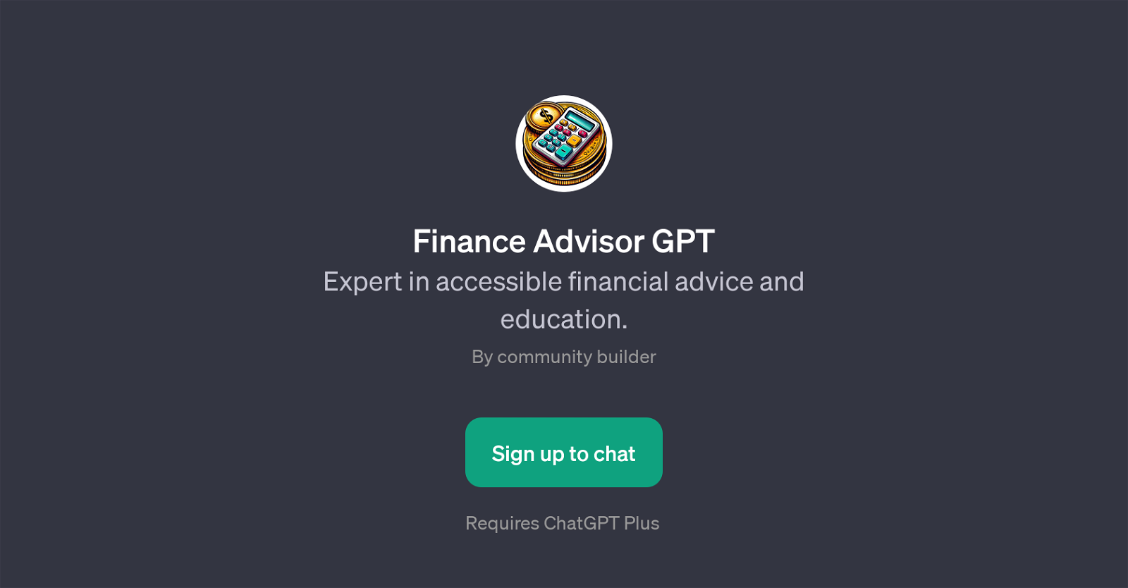 Finance Advisor GPT website